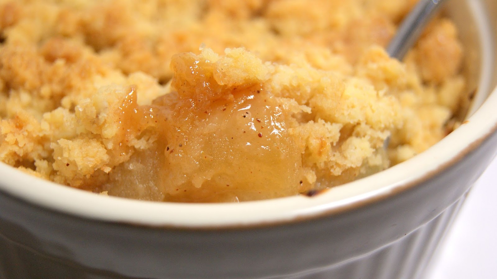 Crumble aux pommes vanillées
